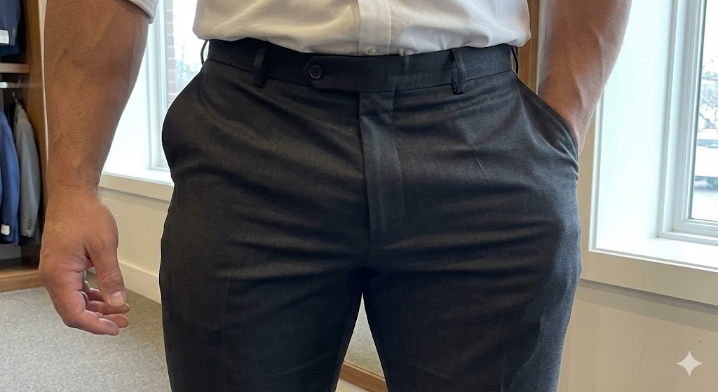 お尻が大きい男性のパンツのポケットが開いてしまう現象